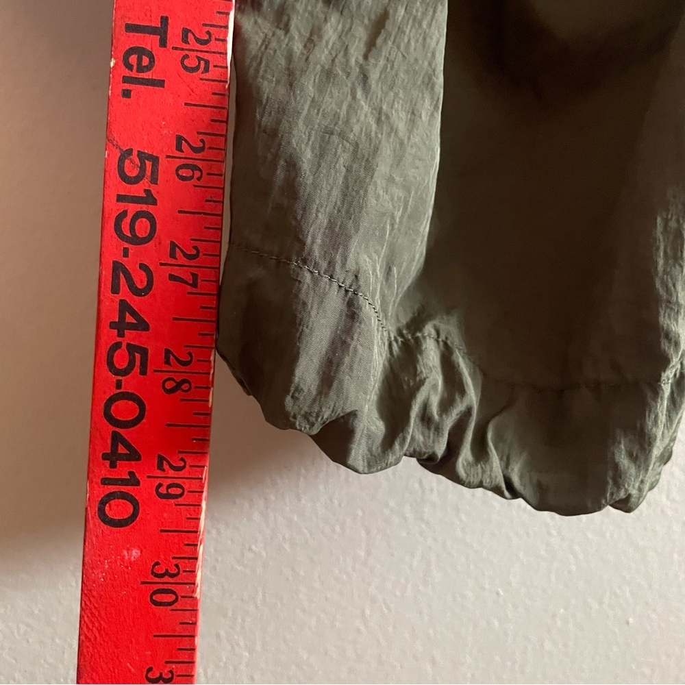 Ci Sono Dark Green Nylon Parachute Pants with Bungee Hem – Size Large EUC - Picture 14 of 14
